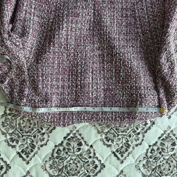 DKNY Women's Tweed Textured Blazer - Purple and White size 8 - Picture 11 of 11